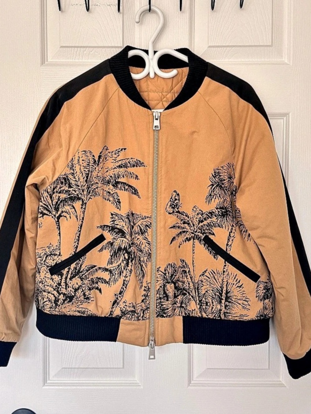 Dior Printed Bomber Jacket in Tan & Black (OEM)